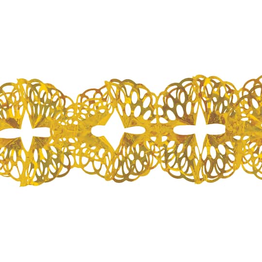Beistle 12ft. Gold Metallic Garland
